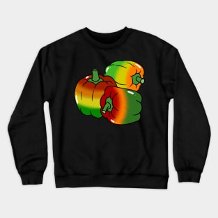 Three Rainbow Bell Peppers Crewneck Sweatshirt